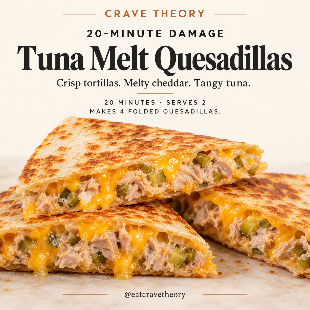 Tuna Melt Quesadillas — recipe cover