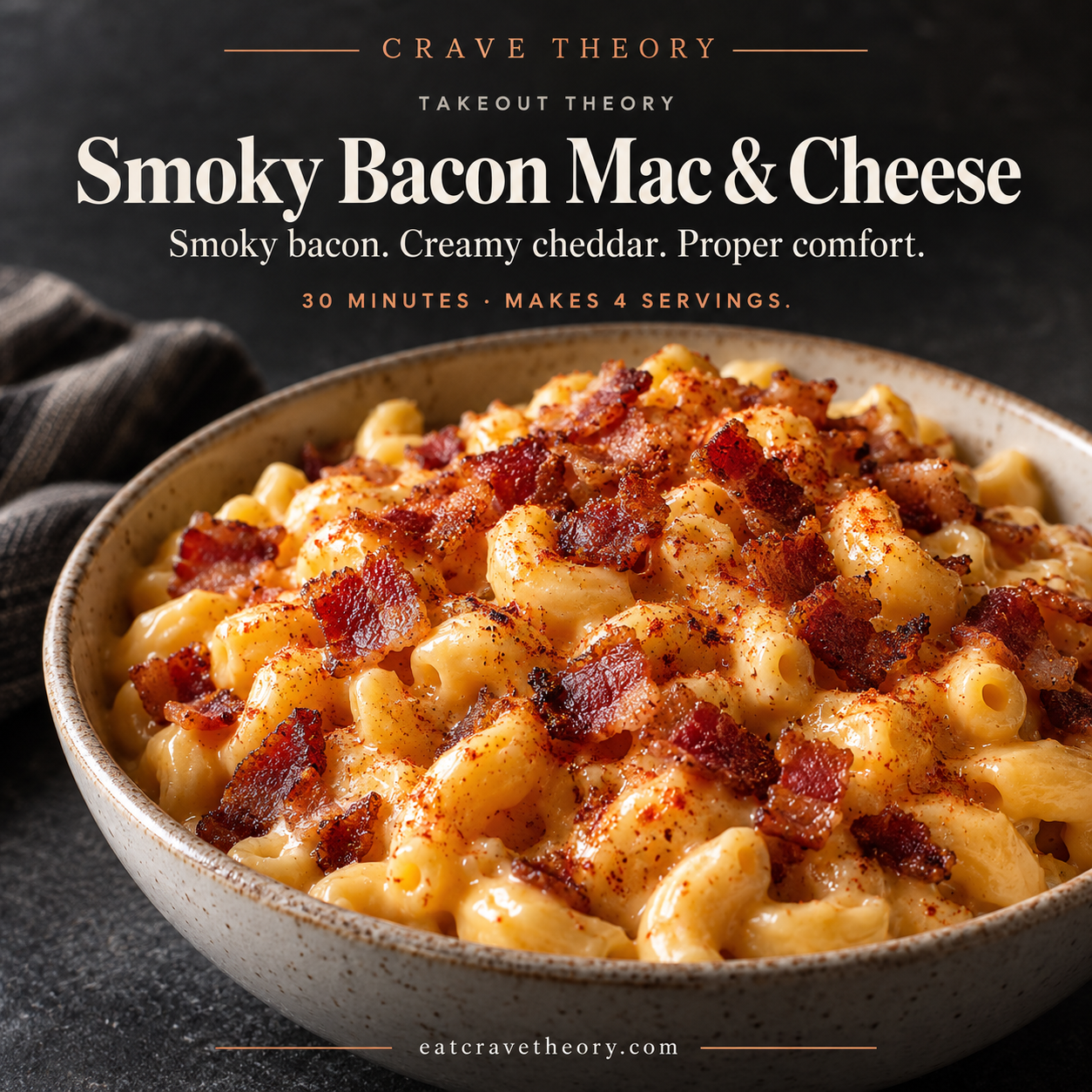 Smoky Bacon Mac & Cheese — recipe cover
