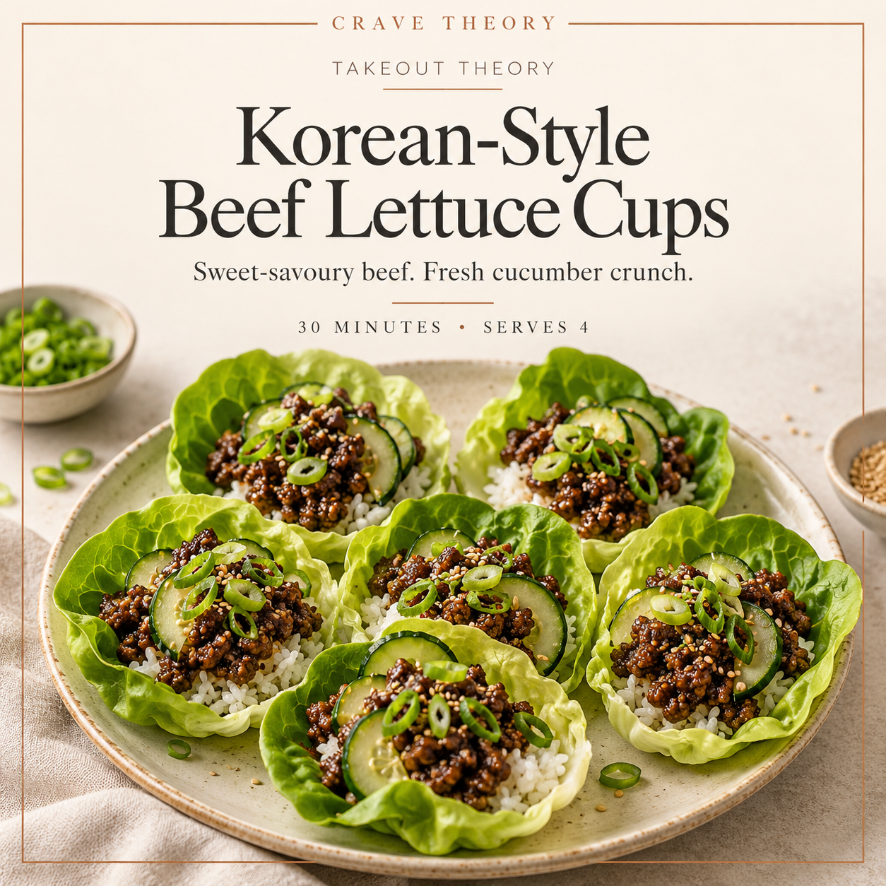 Korean-Style Beef Lettuce Cups — recipe cover