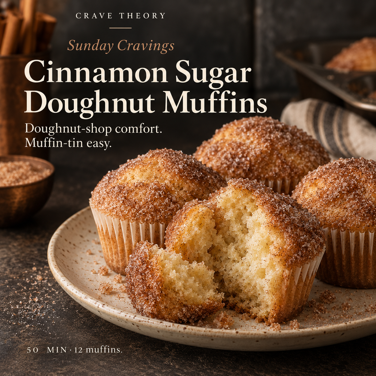 Cinnamon Sugar Doughnut Muffins — recipe cover