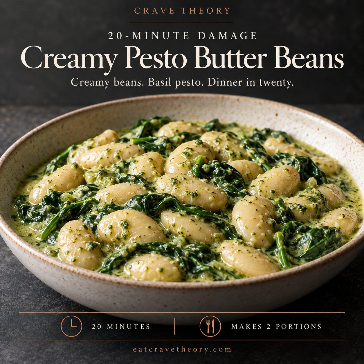 Creamy Pesto Butter Beans — recipe cover