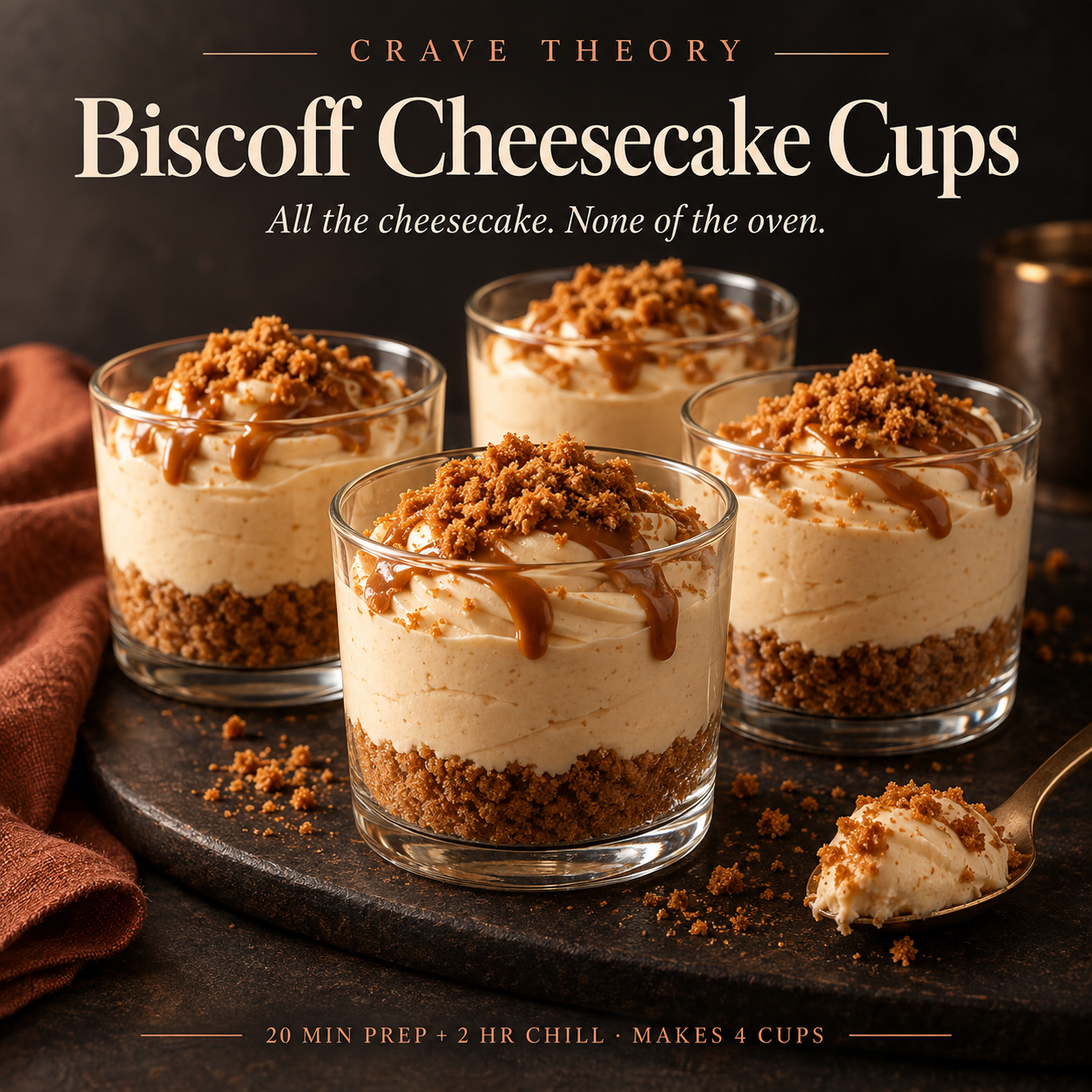 Biscoff Cheesecake Cups — recipe cover